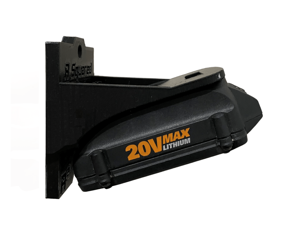 Worx 20V Stackable Battery Wall Mount R Squared Specialties