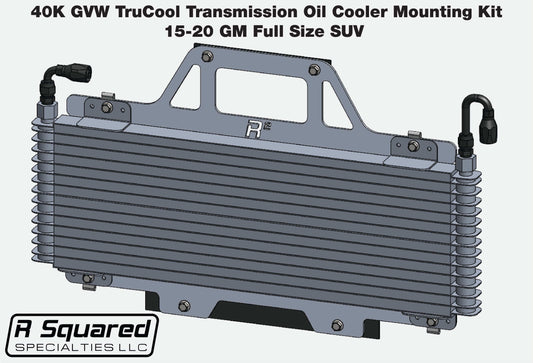 R Squared Specialties Vehicles & Parts TruCool 40K GVW Transmission Cooler Mount, 2015-2020 Chevy Tahoe/Suburban
