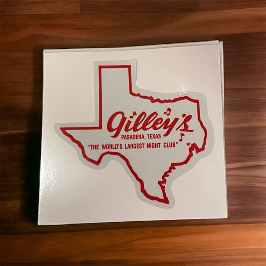 R Squared Specialties Sticker Gilley’s Pasadena Texas Shape Sticker Replica