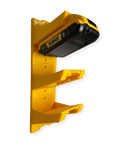 R Squared Specialties Tools DeWalt 20V Stackable Battery Wall Mount