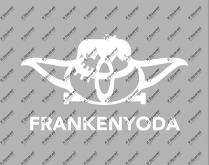 R Squared Specialties Vehicle Decals White / 4 inch Frankenyoda Vinyl Decal